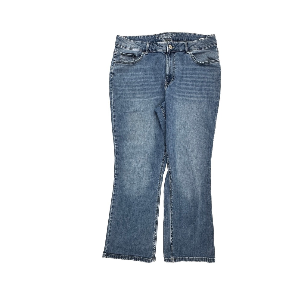 M Jeans by Maurices High Rise Curvy Bootcut Women's size 20W Blue Denim Jeans